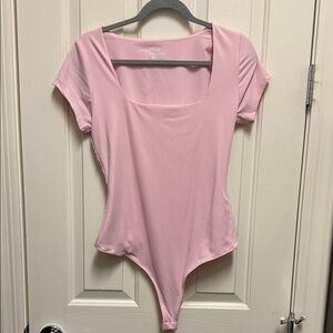 Chic Pink Short Sleeve Bodysuit NWOT
